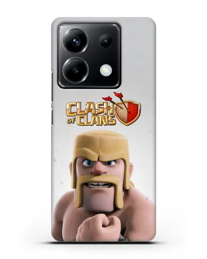 Чехол Clash of Clans (Клэш оф Кланс) - Варвар силиконовый для Xiaomi Poco X6