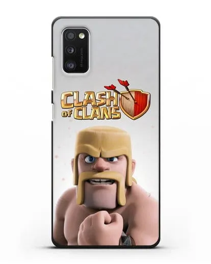 Чехол Clash of Clans (Клэш оф Кланс) - Варвар силиконовый для Samsung Galaxy A41 [SM-A415F]