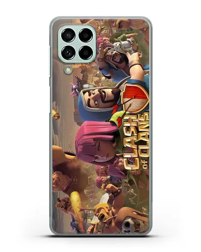 Чехол Clash of Clans (Клэш оф Кланс) - Битва силиконовый для Samsung Galaxy M53 [SM-M536]