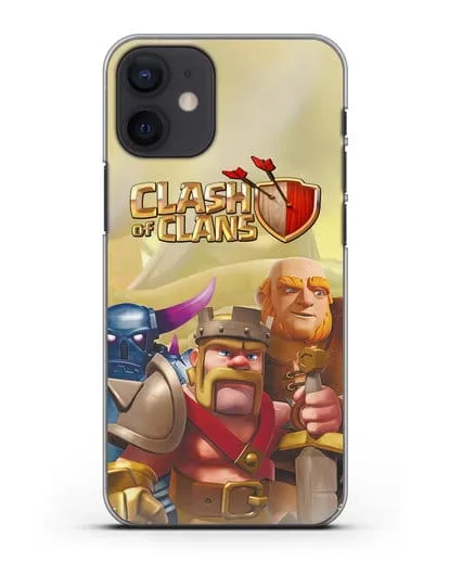 Чехол Clash of Clans (Клэш оф Кланс) - Король Варваров силиконовый для iPhone 12 mini