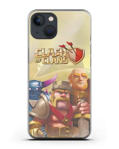 Чехол Clash of Clans (Клэш оф Кланс) - Король Варваров силиконовый для iPhone 13 Mini