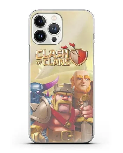 Чехол Clash of Clans (Клэш оф Кланс) - Король Варваров силиконовый для iPhone 13 Pro Max