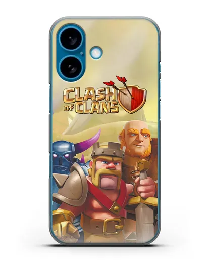 Чехол Clash of Clans (Клэш оф Кланс) - Король Варваров силиконовый для iPhone 16