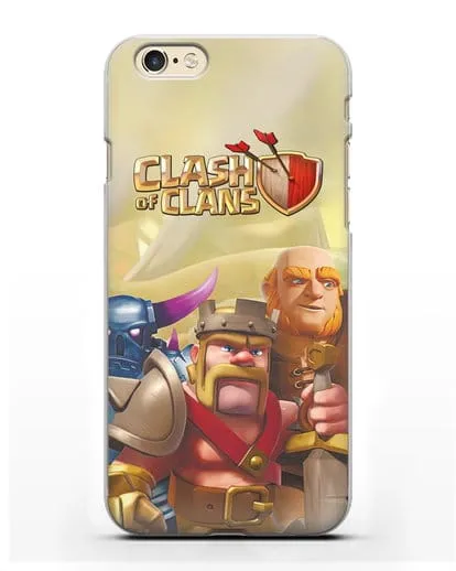 Чехол Clash of Clans (Клэш оф Кланс) - Король Варваров силиконовый для iPhone 6