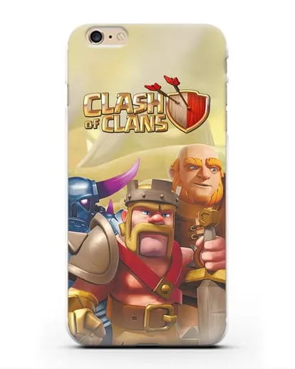 Чехол Clash of Clans (Клэш оф Кланс) - Король Варваров силиконовый для iPhone 6s Plus