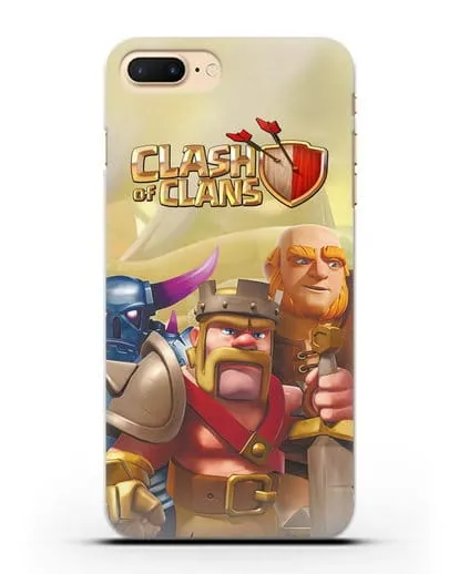 Чехол Clash of Clans (Клэш оф Кланс) - Король Варваров силиконовый для iPhone 8 Plus