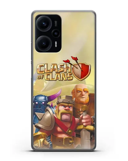 Чехол Clash of Clans (Клэш оф Кланс) - Король Варваров силиконовый для Xiaomi Poco F5