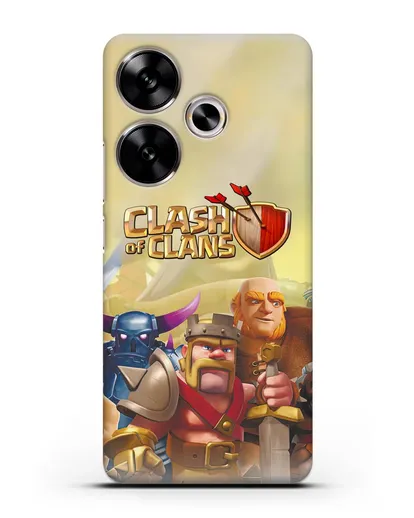 Чехол Clash of Clans (Клэш оф Кланс) - Король Варваров силиконовый для Xiaomi Poco F6