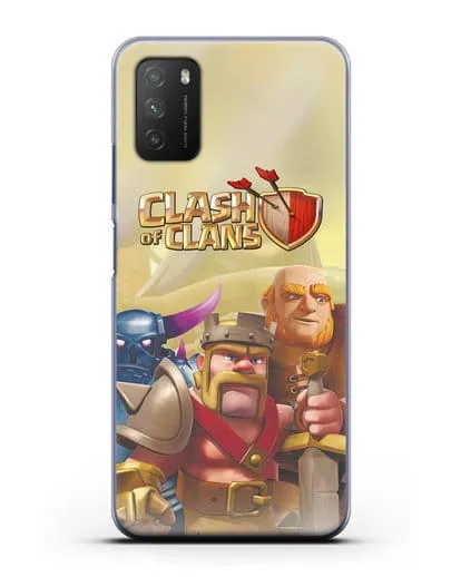 Чехол Clash of Clans (Клэш оф Кланс) - Король Варваров силиконовый для Xiaomi Poco M3