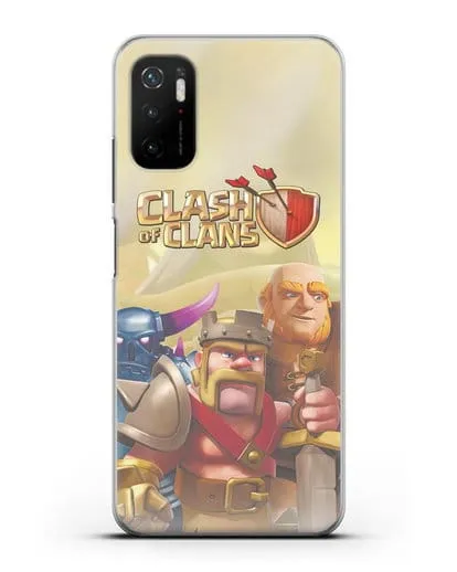 Чехол Clash of Clans (Клэш оф Кланс) - Король Варваров силиконовый для Xiaomi Poco M3 Pro