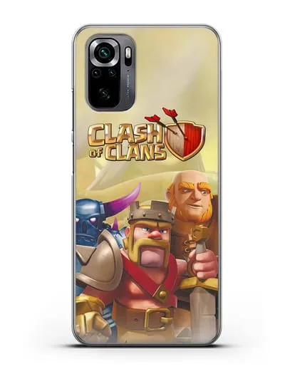 Чехол Clash of Clans (Клэш оф Кланс) - Король Варваров силиконовый для Xiaomi Poco M5s