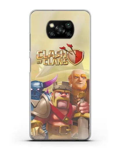 Чехол Clash of Clans (Клэш оф Кланс) - Король Варваров силиконовый для Xiaomi Poco X3
