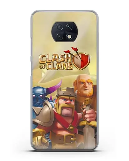 Чехол Clash of Clans (Клэш оф Кланс) - Король Варваров силиконовый для Xiaomi Redmi Note 9T