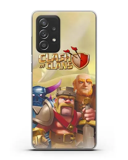 Чехол Clash of Clans (Клэш оф Кланс) - Король Варваров силиконовый для Samsung Galaxy A53