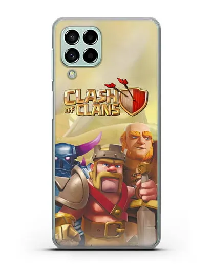 Чехол Clash of Clans (Клэш оф Кланс) - Король Варваров силиконовый для Samsung Galaxy M53 [SM-M536]