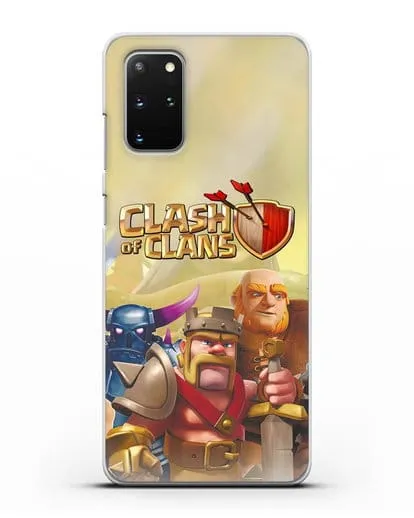 Чехол Clash of Clans (Клэш оф Кланс) - Король Варваров силиконовый для Samsung Galaxy S20 Plus [SM-G985F]