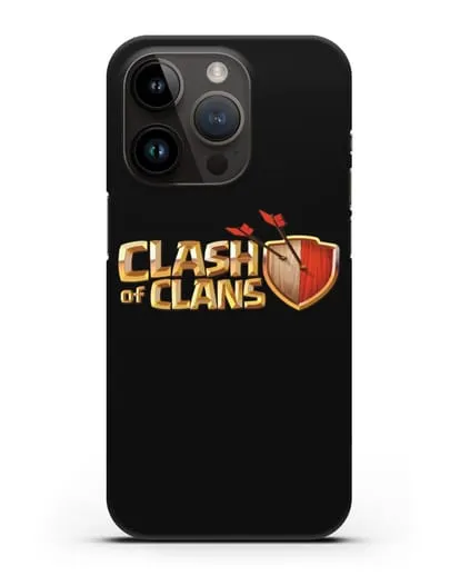 Чехол с принтом Clash of Clans (Клэш оф Кланс) силиконовый для iPhone 14 Pro