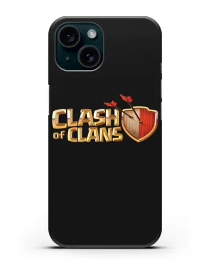 Чехол с принтом Clash of Clans (Клэш оф Кланс) силиконовый для iPhone 15