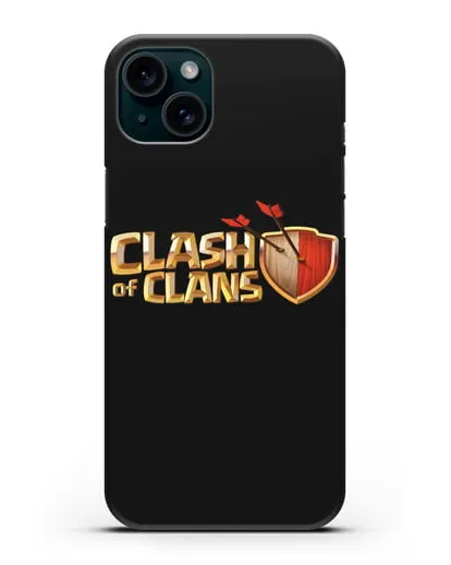 Чехол с принтом Clash of Clans (Клэш оф Кланс) силиконовый для iPhone 15 Plus
