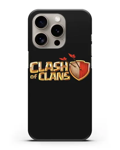 Чехол с принтом Clash of Clans (Клэш оф Кланс) силиконовый для iPhone 15 Pro