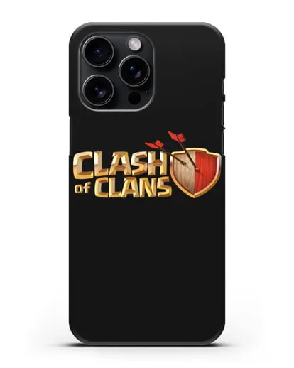 Чехол с принтом Clash of Clans (Клэш оф Кланс) силиконовый для iPhone 15 Pro Max