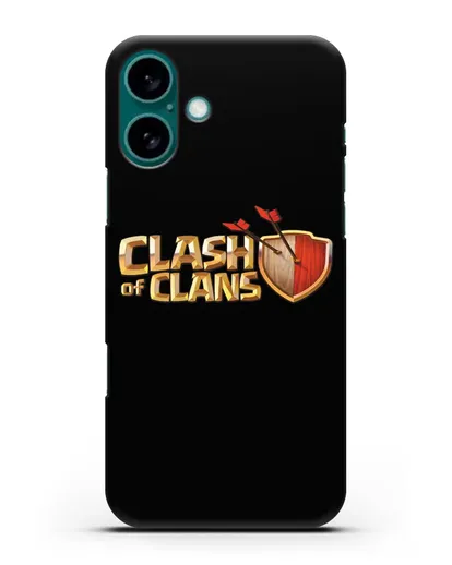 Чехол с принтом Clash of Clans (Клэш оф Кланс) силиконовый для iPhone 16 Plus
