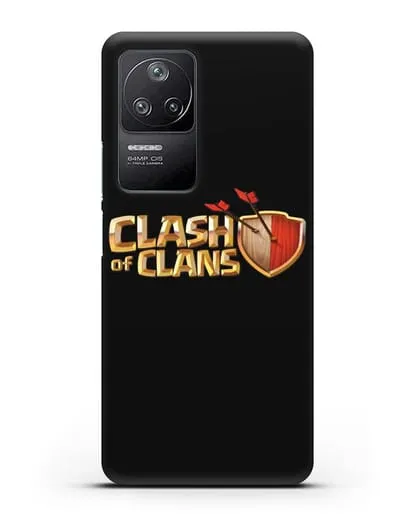 Чехол с принтом Clash of Clans (Клэш оф Кланс) силиконовый для Xiaomi Poco F4