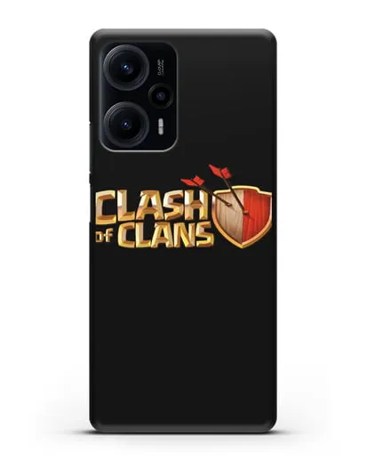Чехол с принтом Clash of Clans (Клэш оф Кланс) силиконовый для Xiaomi Poco F5