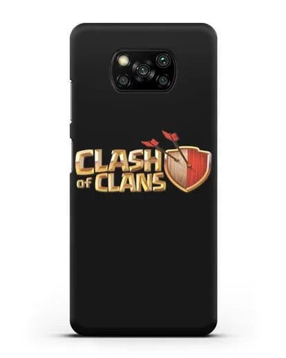 Чехол с принтом Clash of Clans (Клэш оф Кланс) силиконовый для Xiaomi Poco X3