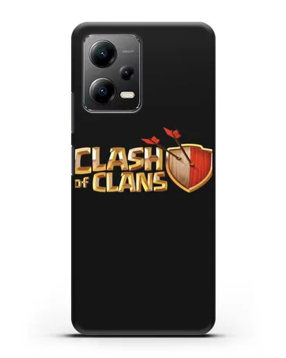 Чехол с принтом Clash of Clans (Клэш оф Кланс) силиконовый для Xiaomi Poco X5