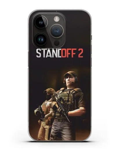 Чехол с принтом StandOff 2 (Стэндофф 2) силиконовый для iPhone 14 Pro