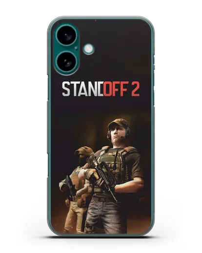 Чехол с принтом StandOff 2 (Стэндофф 2) силиконовый для iPhone 16 Plus