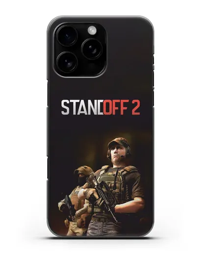 Чехол с принтом StandOff 2 (Стэндофф 2) силиконовый для iPhone 16 Pro Max