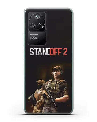 Чехол с принтом StandOff 2 (Стэндофф 2) силиконовый для Xiaomi Poco F4