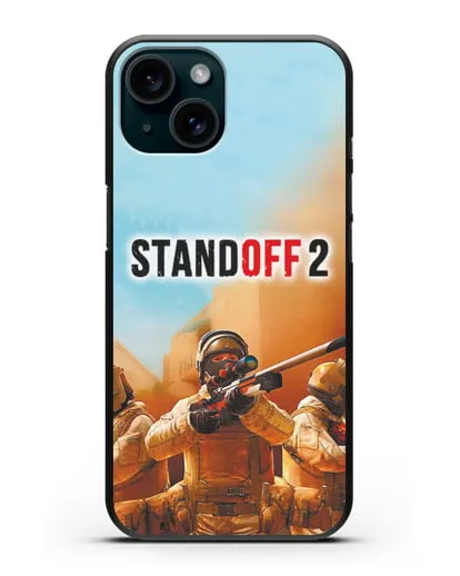 Чехол StandOff 2 (Стэндофф 2) - Снайпер силиконовый для iPhone 15