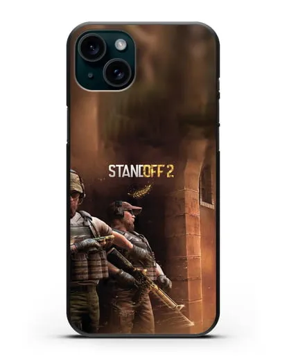 Чехол с иллюстрацией StandOff 2 (Стэндофф 2) силиконовый для iPhone 15 Plus