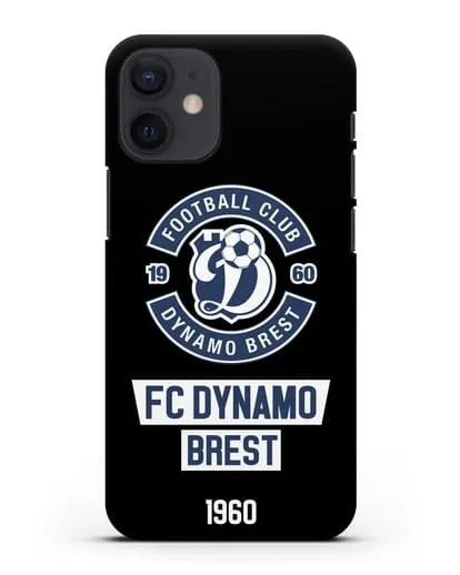 Чехол с эмблемой ФК Динамо Брест силиконовый для iPhone 12 mini