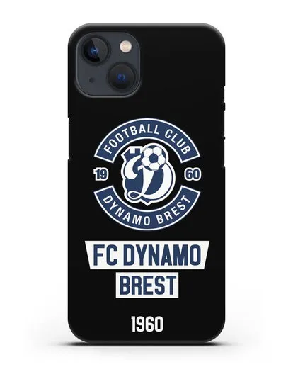 Чехол с эмблемой ФК Динамо Брест силиконовый для iPhone 13
