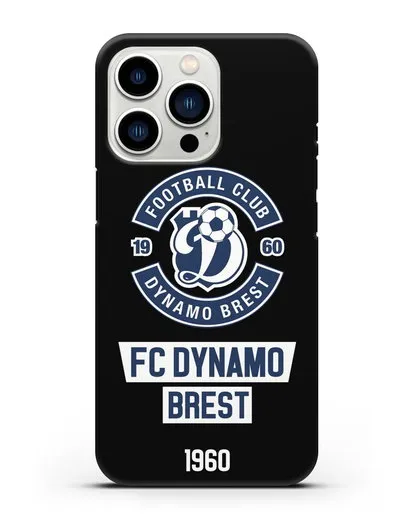 Чехол с эмблемой ФК Динамо Брест силиконовый для iPhone 13 Pro