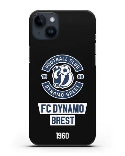 Чехол с эмблемой ФК Динамо Брест силиконовый для iPhone 14 Plus