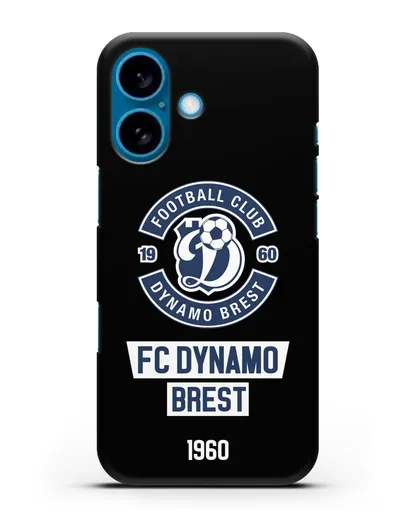 Чехол с эмблемой ФК Динамо Брест силиконовый для iPhone 16