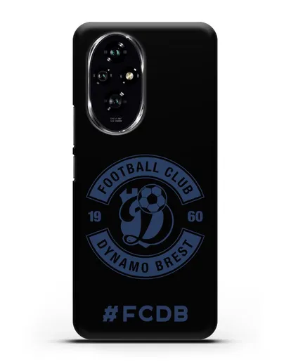 Чехол с логотипом ФК Динамо Брест и надписью #FCDB силиконовый для Honor 200