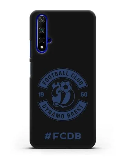 Чехол с логотипом ФК Динамо Брест и надписью #FCDB силиконовый для Honor 20