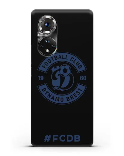 Чехол с логотипом ФК Динамо Брест и надписью #FCDB силиконовый для Honor 50