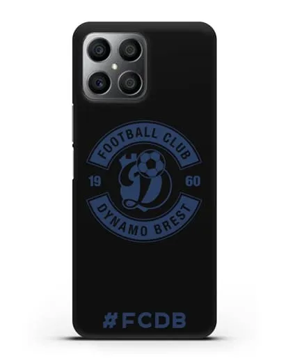 Чехол с логотипом ФК Динамо Брест и надписью #FCDB силиконовый для Honor X8