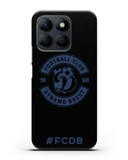 Чехол с логотипом ФК Динамо Брест и надписью #FCDB силиконовый для Honor X8b
