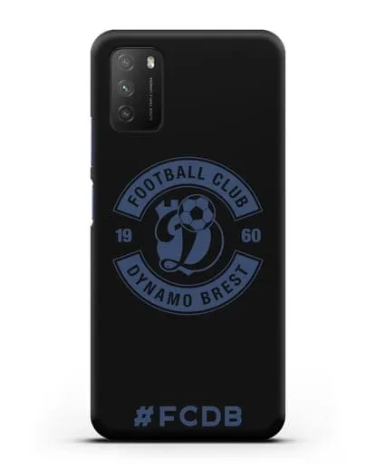 Чехол с логотипом ФК Динамо Брест и надписью #FCDB силиконовый для Xiaomi Poco M3