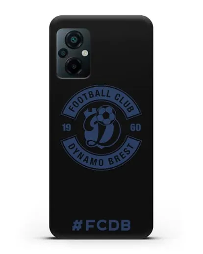 Чехол с логотипом ФК Динамо Брест и надписью #FCDB силиконовый для Xiaomi Poco M5