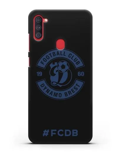 Чехол с логотипом ФК Динамо Брест и надписью #FCDB силиконовый для Samsung Galaxy A11 [SM-A115F]