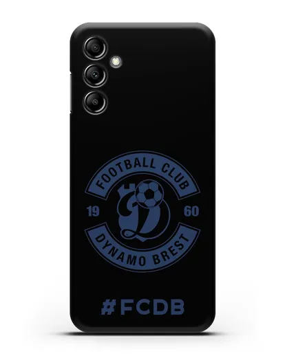 Чехол с логотипом ФК Динамо Брест и надписью #FCDB силиконовый для Samsung Galaxy A14 [SM-A145]